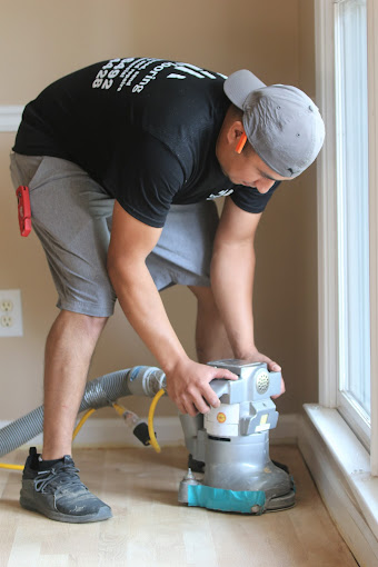 Hardwood refinishing